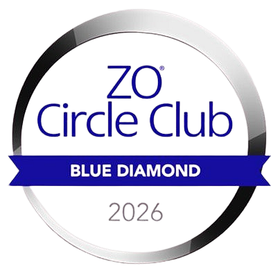 ZO Circle Club Blue Diamond award logo 2026