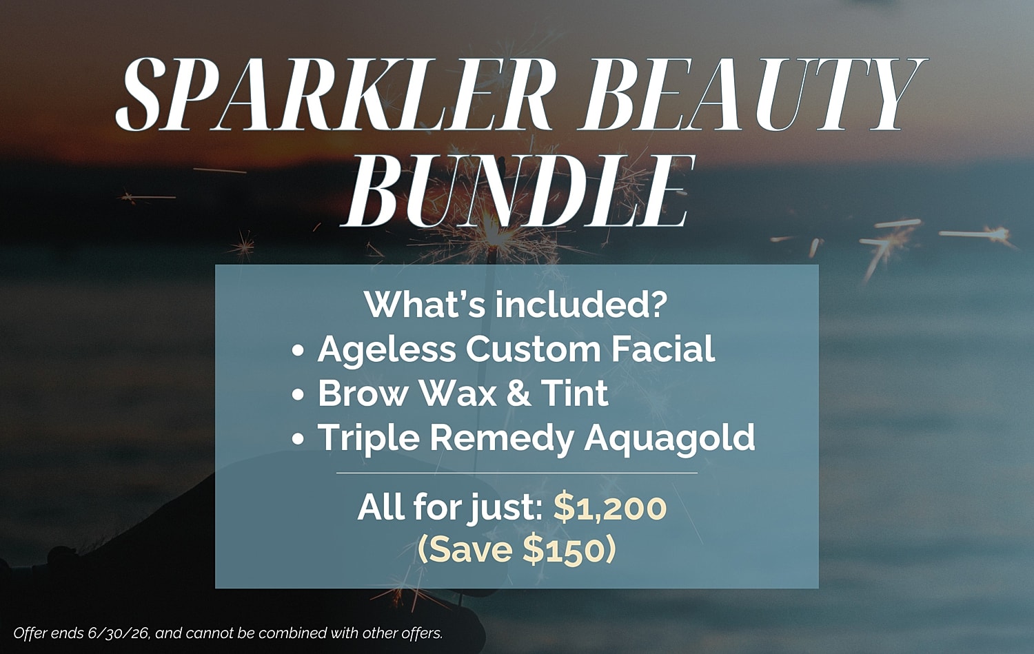 Sparkler Beauty Bundle promotional offer details