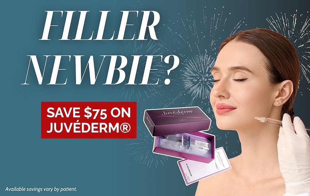 Juvederm filler promotion for new customers