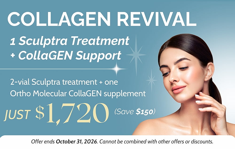 Collagen revival treatment promotional offer.