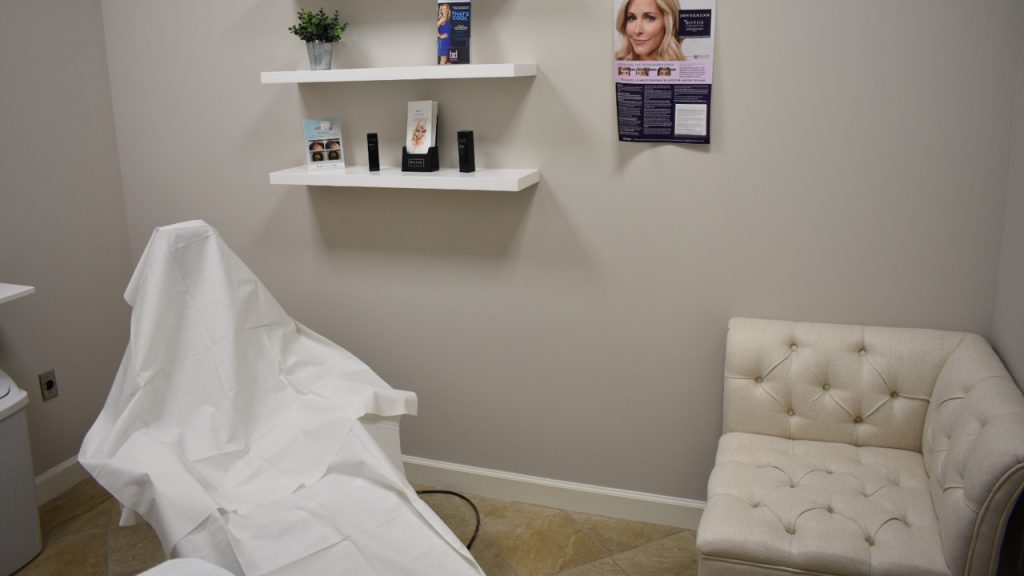 Aesthetics treatment room at Ageless Remedies of Roswell